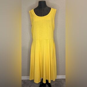 Yellow sun dress with POCKETS!